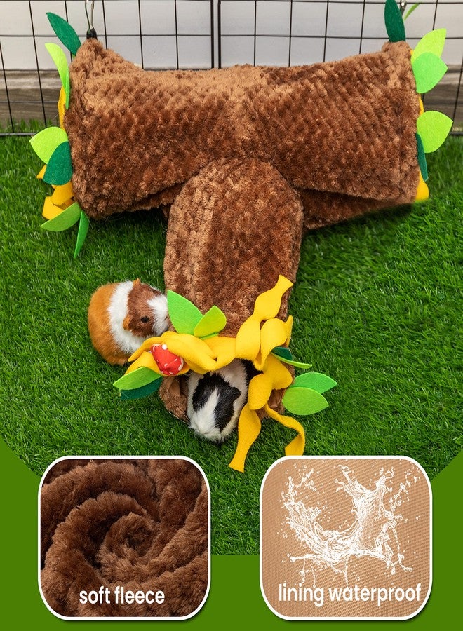 ORZECHKO Guinea Pig Hideout - 3 Way Collapsible Small Animal Tunnel Tubes Toy for Rat Hamster Guinea Pig Hedgehog Chinchilla Lizard Baby Rabbit - Playing Sleeping Resting Guinea Pig Cage Accessories - Image 5